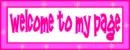 Welcome to my page