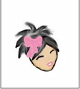 blinking girl
