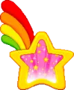 CUTE ANIMATED RAINBOW STAR