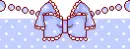blue bow
