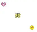 Hearts, Flowers, and Butterflies