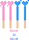 pocky heart pens