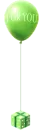 green balloon