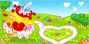 cream heart