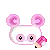 cute bear is writing?