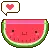 watermelon is smiling
