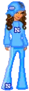 hip hop girl(blue)