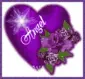 Angel heart with flowers