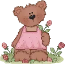 Bear w/flowers