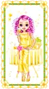 pretty doll in yellow