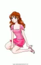 girl pink dress