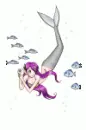 mernaide with fish