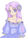 purple dress