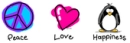 peace,love,happiness