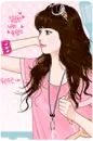 girl in pink