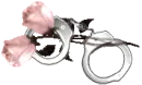 flowered hsndcuffs
