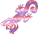 Very Colorful Lizard Glitter