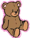 pink bordered bear