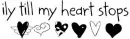 ily till my heart stops