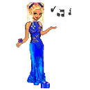 blue singing doll