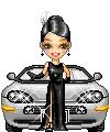 classy gal with fancy car