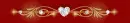 red gold heart - div  - vday