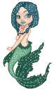 green mermaid