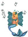 mermaid and bubbles