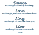 Dance, Love, Sing, Live