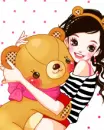 CUTE DOLL WITH BEAR