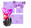 Sparkling Tulips Tag