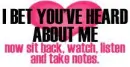 heard abt me.?