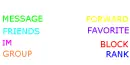 colourful contact table