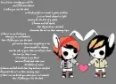 follow you into the dark and bunny background<3