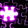 Glowing Puzzle Piece