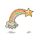 kawaii rainbow and star