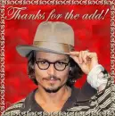 Johnny Depp - Thanks for the add