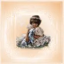 littler girl and dog