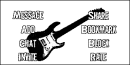 black n' white guitar