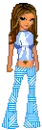 brown in blue