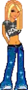 old blue jeans