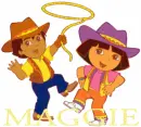Dora & Diego with Maggie