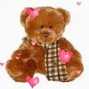teddy bear with hearts