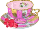 Pink cup for Rose. 