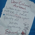 Dear Coronel..........
