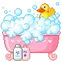 duck in bath tab