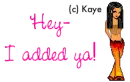 I added ya