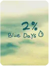 2% blue days
