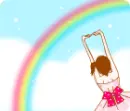 rainbow girl
