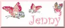 jenny pink butterflies